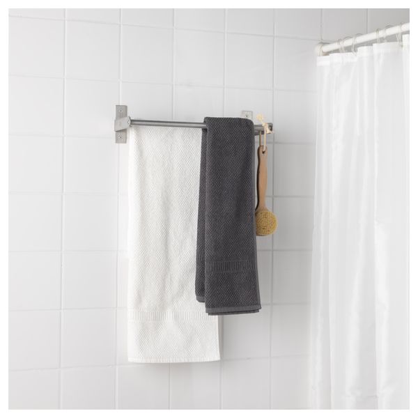 Штанга для полотенца ГРУНДТАЛЬ, нержавеющ сталь (40 см) - фото 2