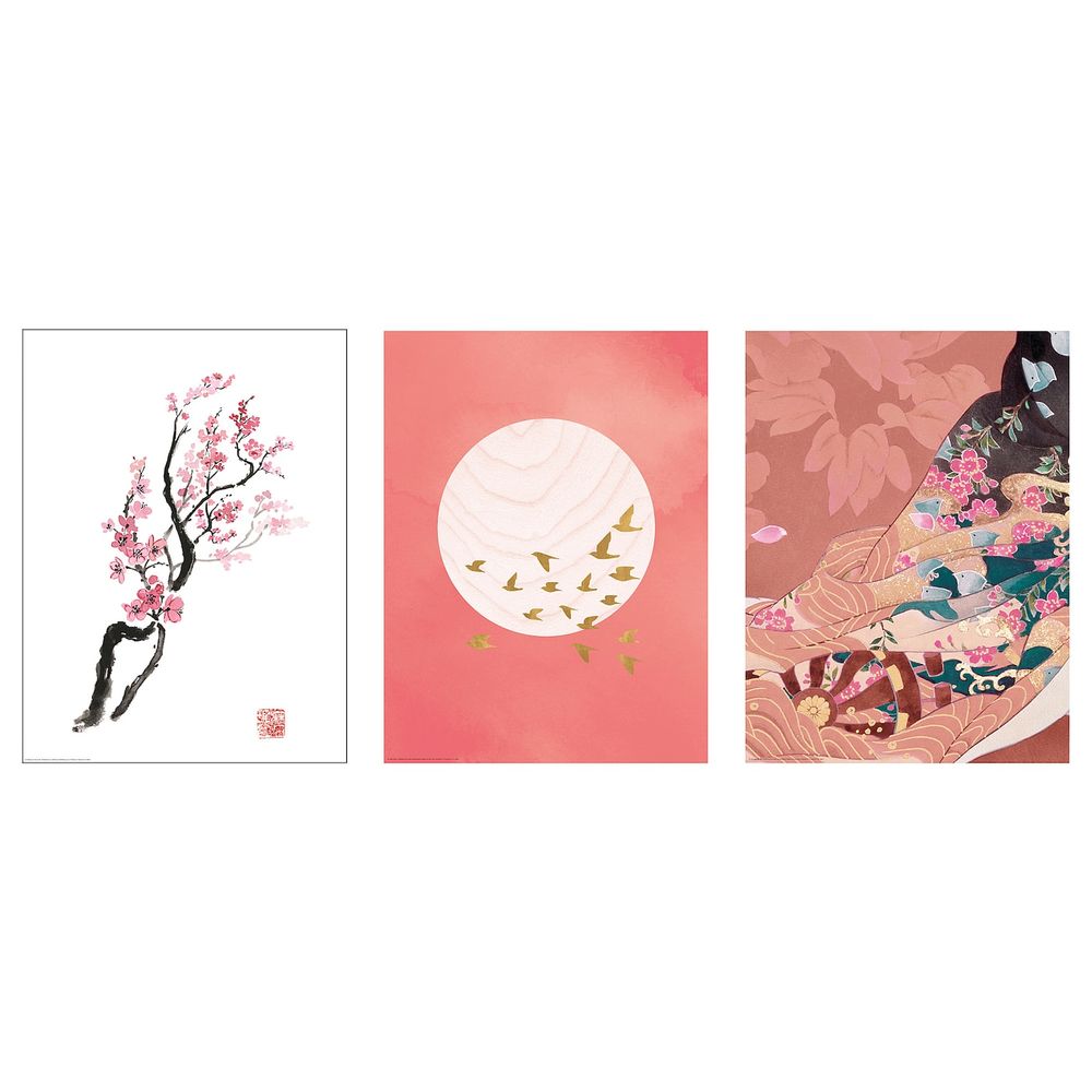 Постер, Ветка вишни в цвету 30x40 см IKEA BILD БИЛЬД 404.914.64 - фото 1