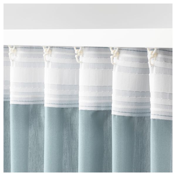 Гардины, 1 пара ВИВАН, голубой (145x300 см) - фото 3