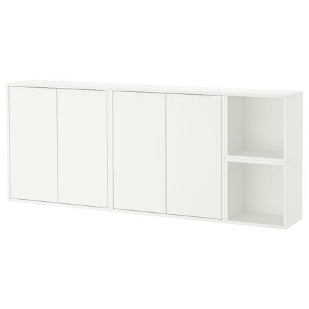 Комбинация настенных шкафов, белый 175x25x70 см IKEA EKET ЭКЕТ 191.892.14