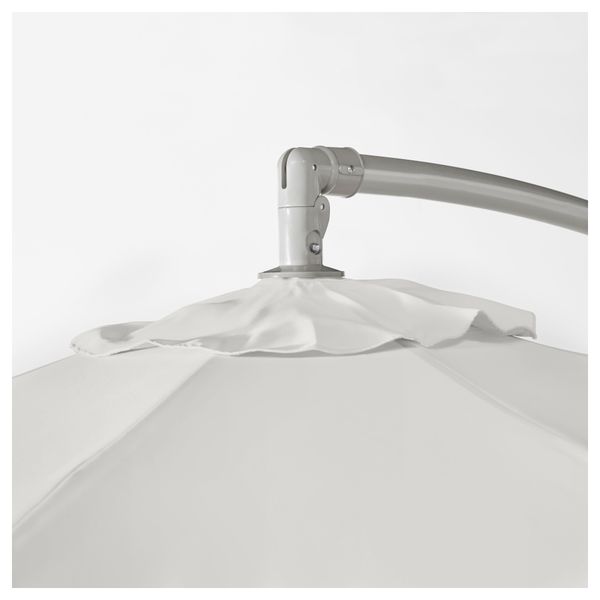 Зонт от солнца с опорой БАГГЁН / СВАРТО, белый, темно-серый - схема-чертеж с размерами