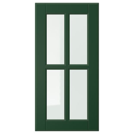 Стеклянная дверь, темно-зеленый 30x60 см IKEA BODBYN БУДБИН 504.446.60