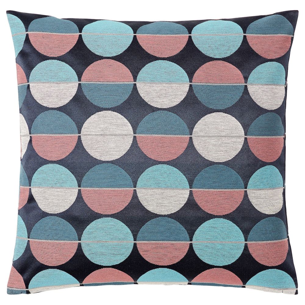 Чехол на подушку, синий-розовый 50x50 см IKEA ОТТИЛЬ 403.623.82 - фото 1