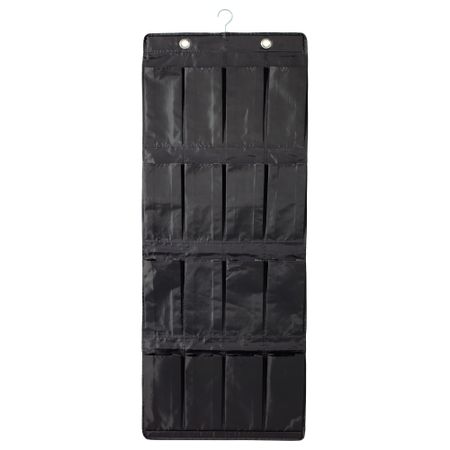 Подвесной модуль для обуви, 16 карманов СКУББ, черный