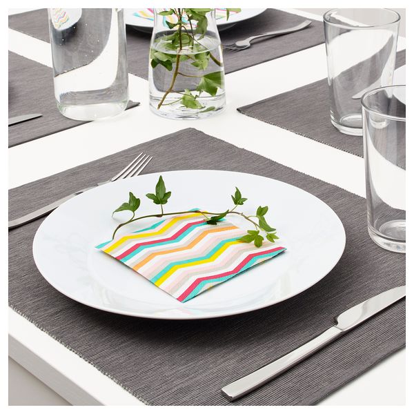 Салфетка бумажная СОММАР 2018, зигзаг (24x24 см) - схема-чертеж с размерами