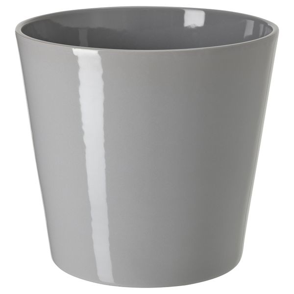 Кашпо, для дома, улицы серый, 19 см IKEA SKOGSVINBÄR СКОГСВИНБЭР 705.108.33 - фото 1