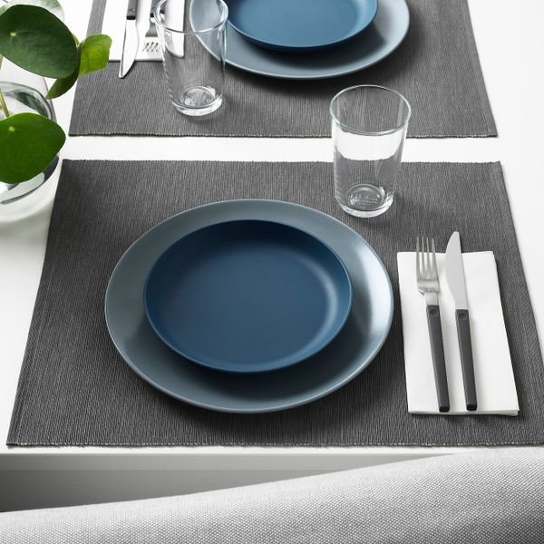 Тарелка десертная, темно-синий 19 см IKEA TALRIKA ТАЛЬРИКА 704.211.20 - фото 2