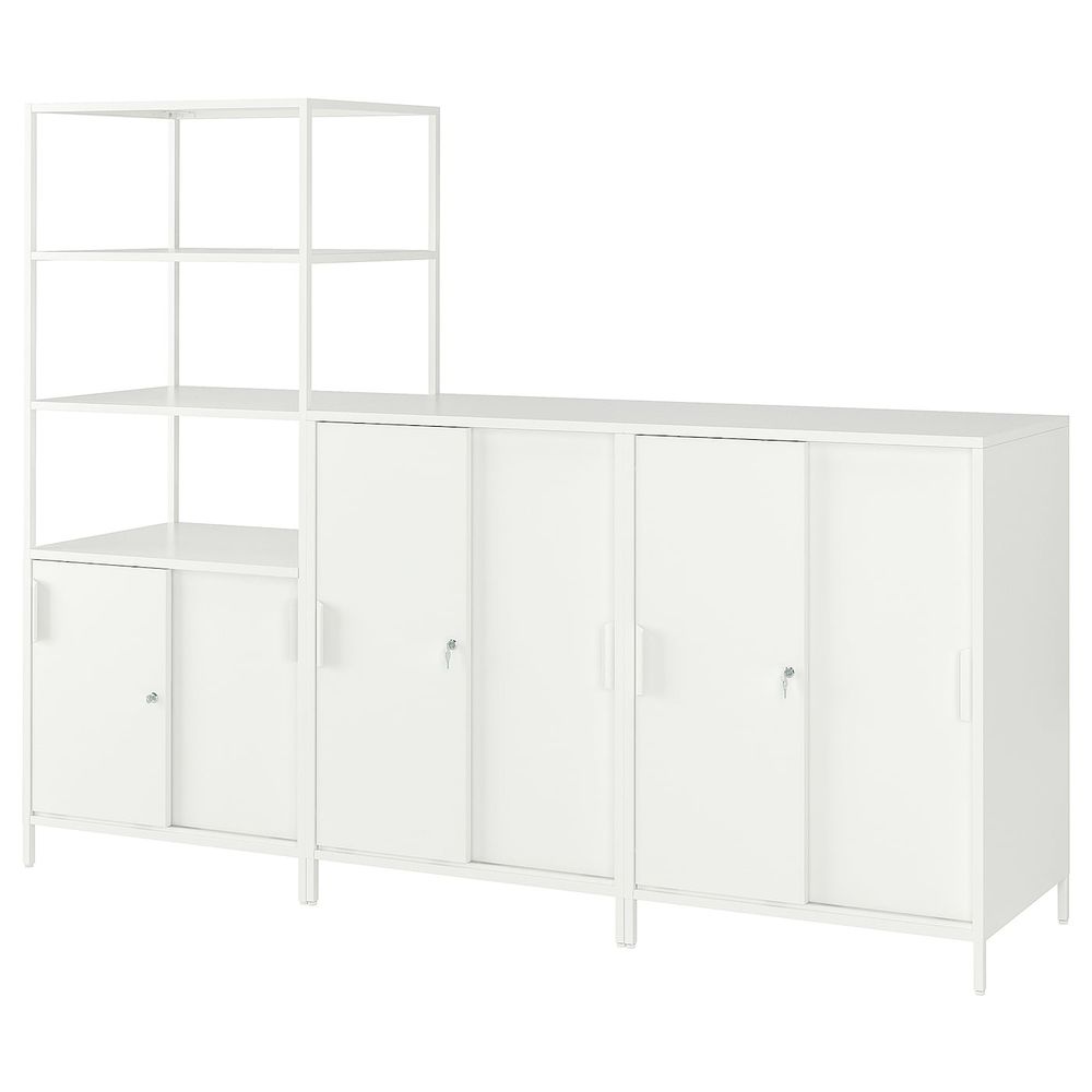 Комбинация шкафов, белый 240x180 см IKEA TROTTEN ТРОТТЕН 794.418.40 - фото 1