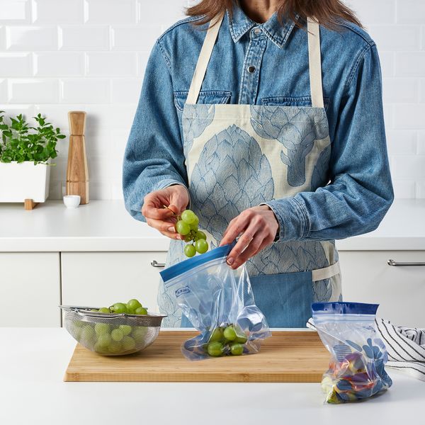 Пакет закрывающийся, 1 л, с рисунком, ярко-синий IKEA ISTAD ИСТАД 905.536.66 - фото 4