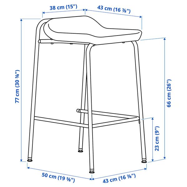 IKEA, дополнительный ракурс - схема-чертеж с размерами