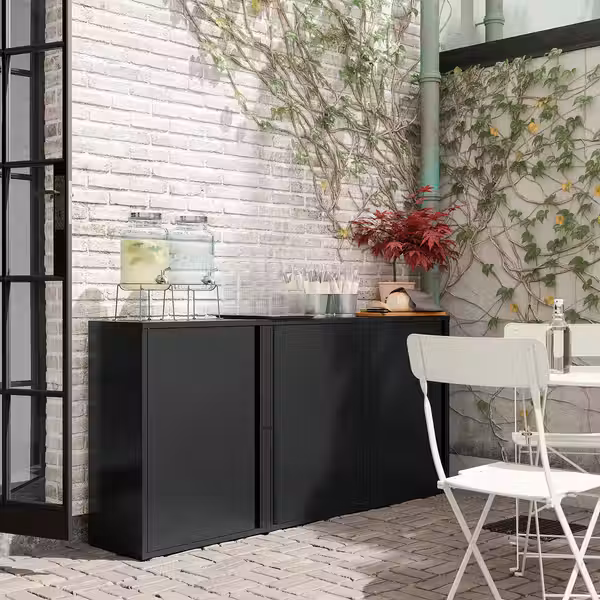 SUNDSÖ СУНДСЁ Шкаф - антрацит для сада/для дома 60x35x86 см - фото 7