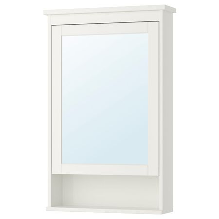 Зеркальный шкаф с 1 дверцей, белый 63x16x98 см IKEA HEMNES ХЕМНЭС 603.690.14
