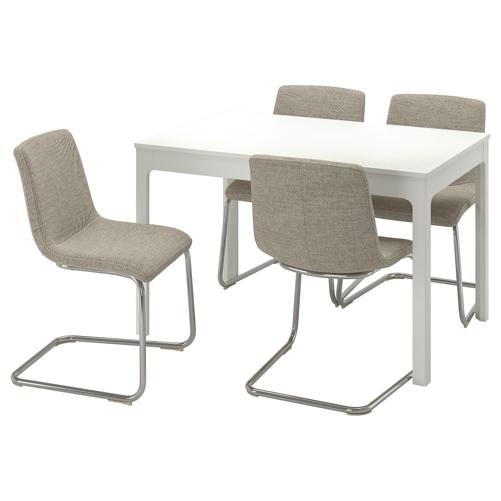 Стол и 4 стула IKEA LUSTEBO, EKEDALEN ЛЕН ЭКЕДАЛЕН 495.234.94 - фото 1