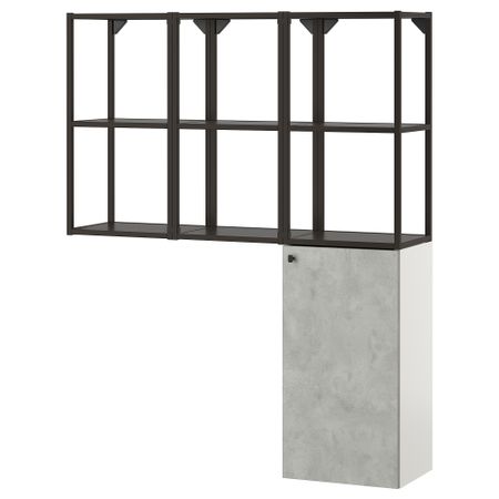 Комбинация для хранения, 120x32x150 см, антрацит IKEA BEGIVENHET БЕГИВЕНХЕТ 793.314.79