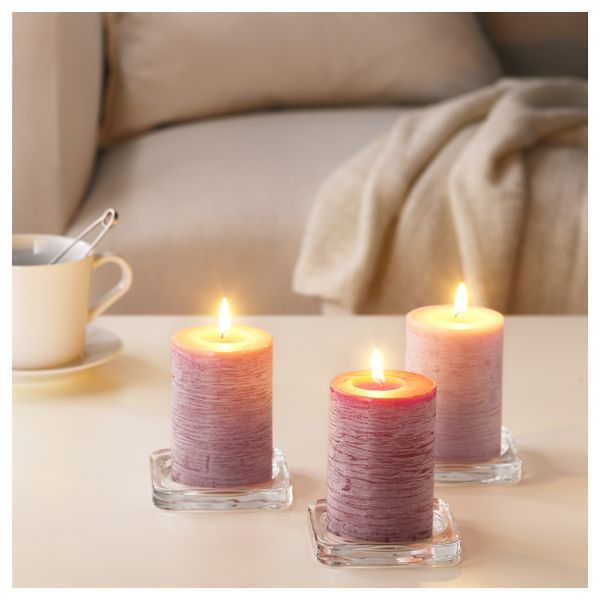 Неароматическая свеча формовая ФЁРСОКА, сиреневый (10 см) - схема-чертеж с размерами