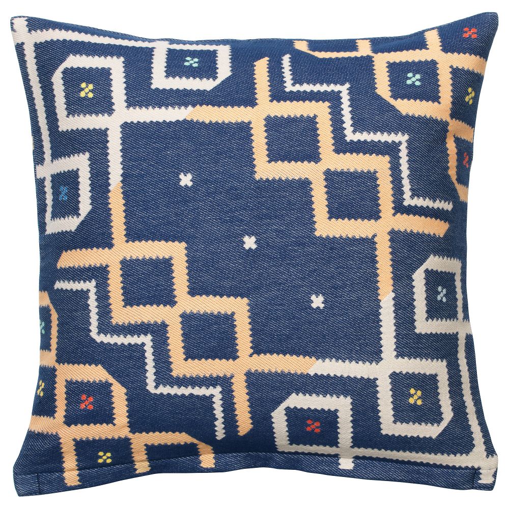 Чехол на подушку ОВЕРАЛЛЬТ, синий (50x50 см) - фото 1