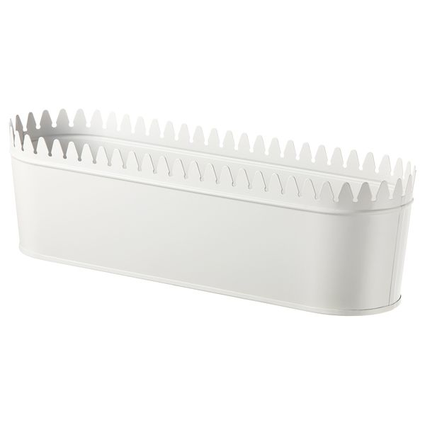 Кашпо ВИНТЕР 2018, овал белый (10.5 см) - фото 1