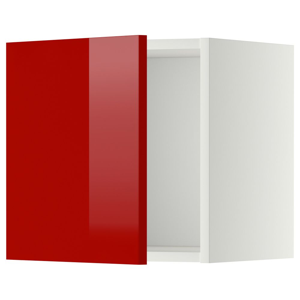 Шкаф навесной МЕТОД, белый, Рингульт красный - схема-чертеж с размерами