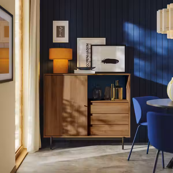 RÅDMANSÖ Шкаф - коричневый под грецкий орех 118x49x103 см - фото 3