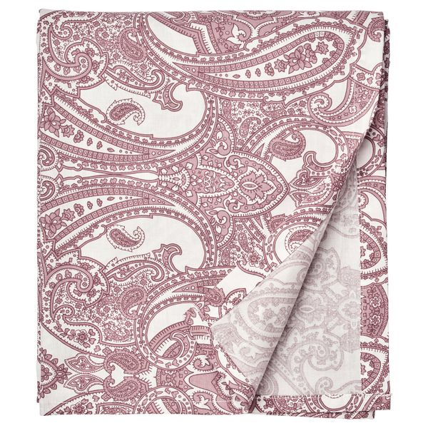 Простыня, белый/темно-розовый 240x260 см IKEA JÄTTEVALLMO ЙЭТТЕВАЛЛМО 604.611.02 - фото 1