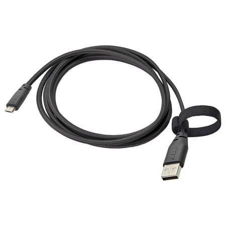 Кабель USB тип А – micro-USB, темно-серый 1.5 м IKEA LILLHULT ЛИЛЛЬХУЛЬТ 004.847.95