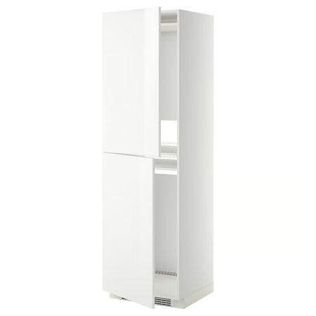 METOD Высок шкаф д холодильн/мороз - белый/Ringhult белый 60x60x200 см