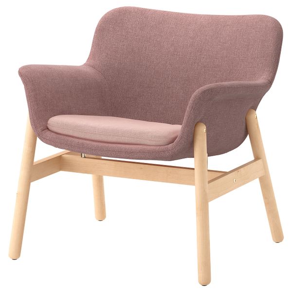 Кресло, Гуннаред светлый коричнево-розовый IKEA VEDBO ВЕДБУ 604.235.82 - фото 1