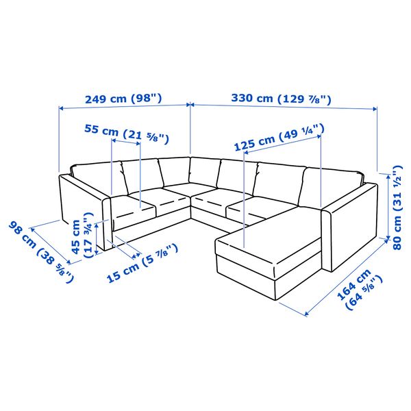 IKEA, дополнительный ракурс - схема-чертеж с размерами