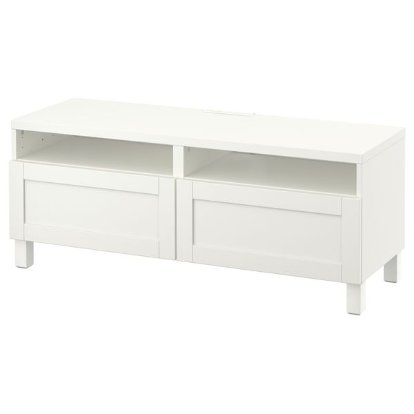 Тумба для ТВ с ящиками, 120x42x48 cm IKEA BESTÅ БЕСТО 091.882.86 - фото 1