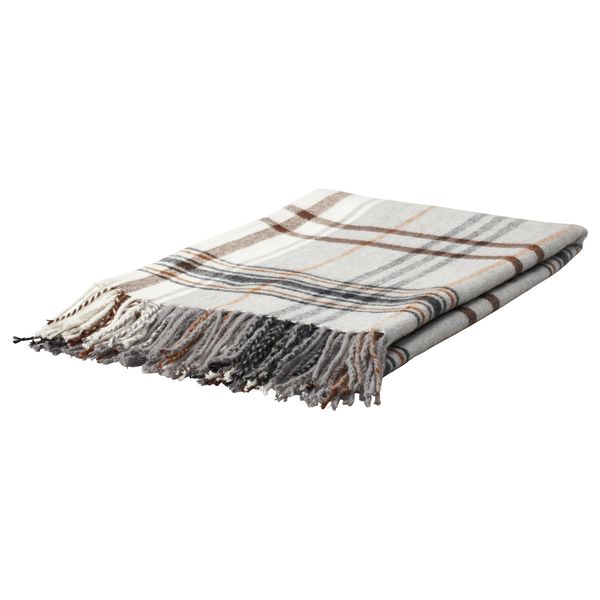 Плед ГЕРМИНЕ, бежевый, коричневый (120x180 см) - фото 1