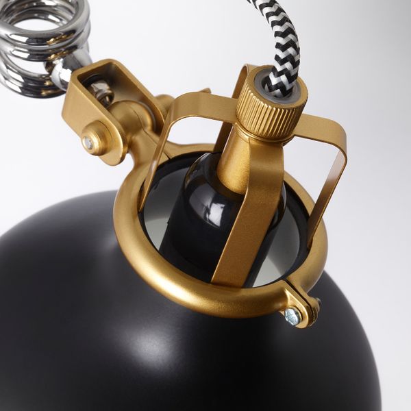 Настенный софит, лампа с зажимом, черный IKEA RANARP РАНАРП 703.610.03 - схема-чертеж с размерами