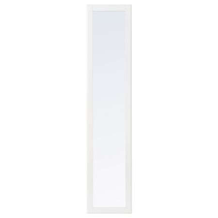 Зеркальная дверь, белый, 50x195 см IKEA TYSSEDAL ТИССЕДАЛЬ 004.522.47