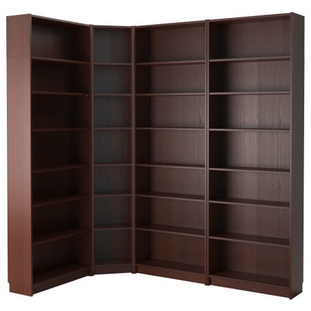 Стеллаж БИЛЛИ, классический коричневый (215/135x237x28 см)