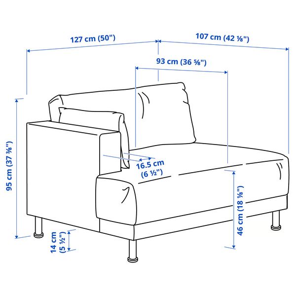 IKEA, дополнительный ракурс - схема-чертеж с размерами