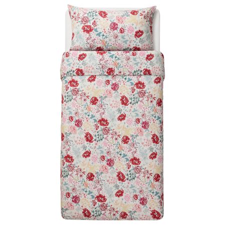 Пододеяльник и 1 наволочка, разноцветный 150x200/50x70 см IKEA LUNDSLOK ЛУНДСЛОК 604.669.82