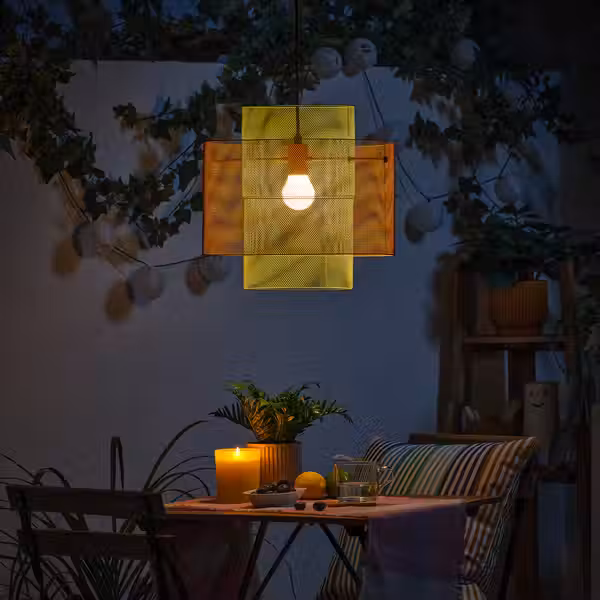 SOLVINDEN Потолочный светильник - сетка оранжевый/светло-зеленый - фото 2