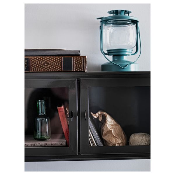 Фонарь для греющей свечи МЁРКТ, сине-серый д/дома/улицы синий/серый (17 см) - схема-чертеж с размерами