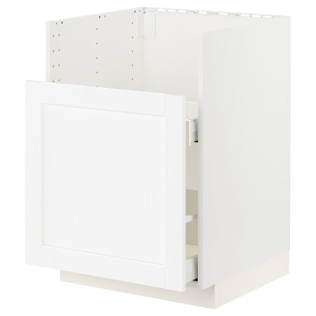 Шкаф под мойку БРЕДШЁН, 1фасад, 2ящика, 60x60 cm IKEA METOD МЕТОД, MAXIMERA МАКСИМЕРА 494.734.51
