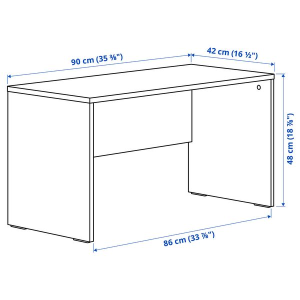 IKEA, дополнительный ракурс - схема-чертеж с размерами