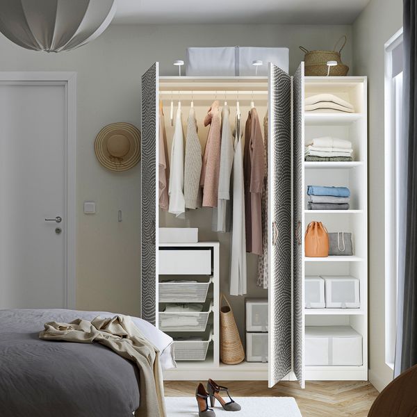 Гардероб, комбинация IKEA PAX ПАКС, MISTUDDEN 395.212.16 - схема-чертеж с размерами