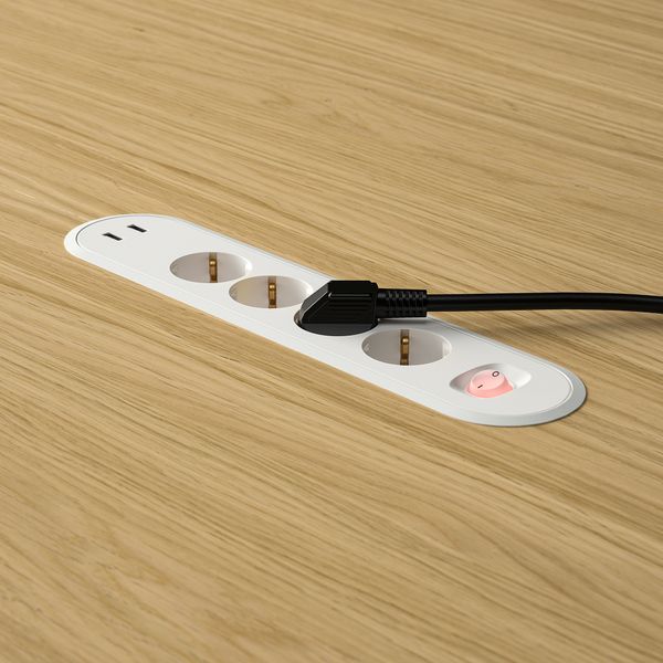 Столешница, 120 см, круглой формы, дубовый шпон IKEA MITTZON 305.276.42 - фото 4