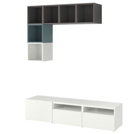 Комбинация для ТВ, 180x42x170 cm IKEA EKET/BESTÅ 394.377.41