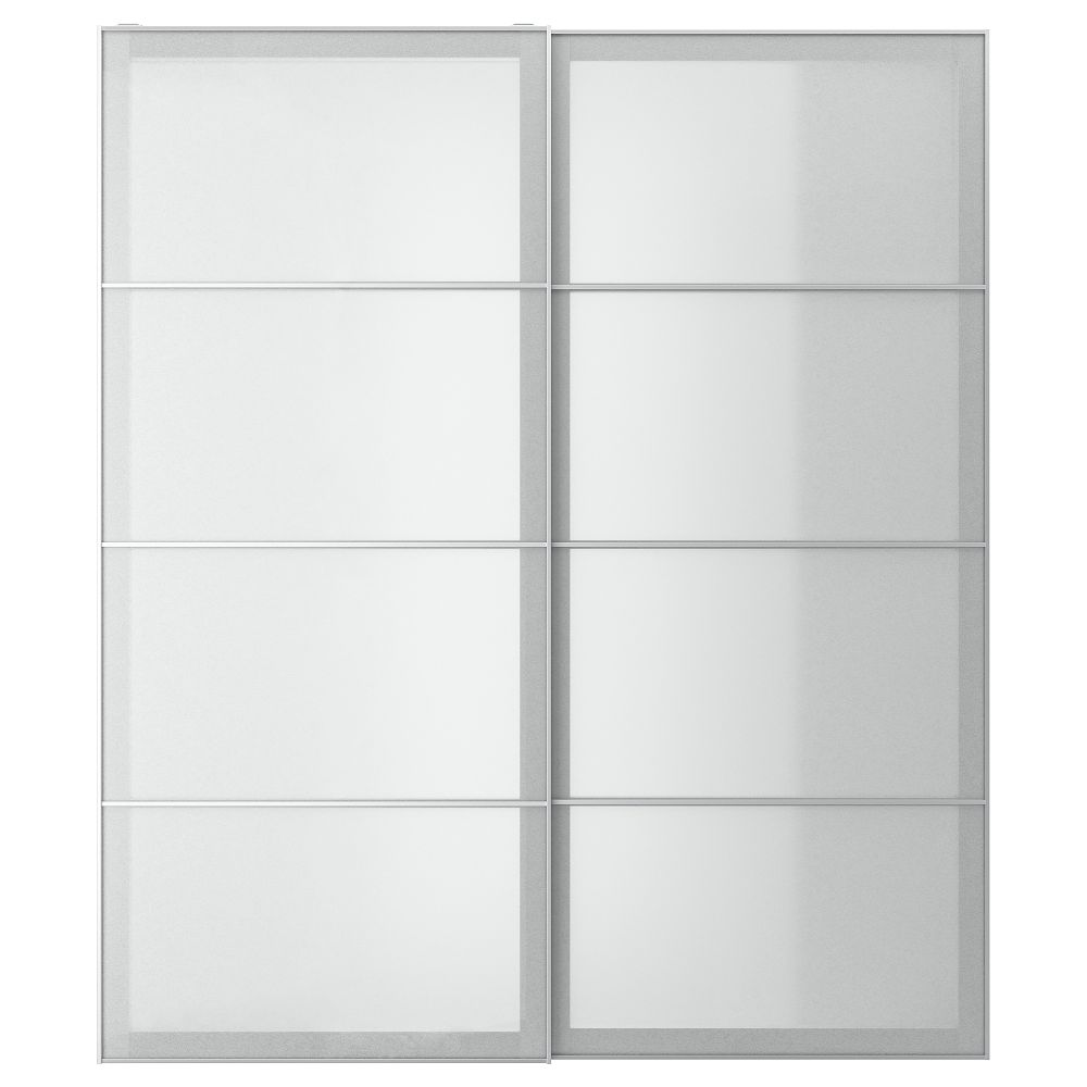 Пара раздвижных дверей, белый под бумагу, 200x236 см IKEA SVARTISDAL СВАРТИСДАЛЬ 794.397.95 - фото 1