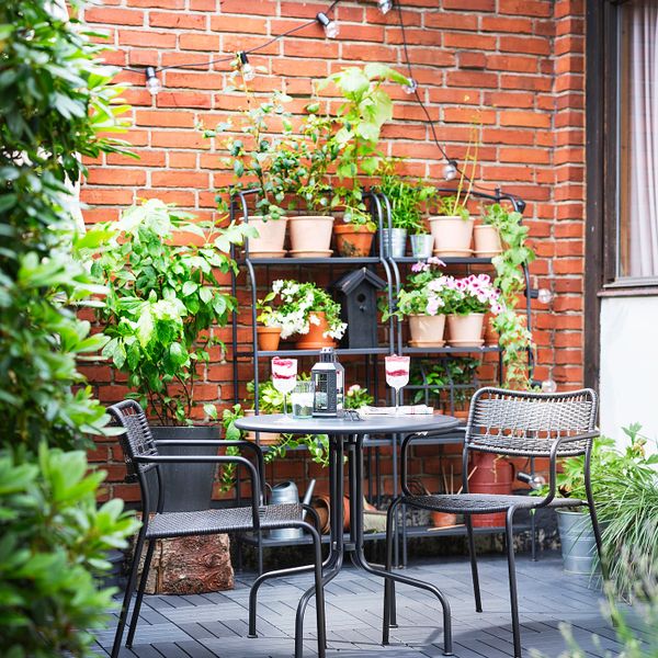 Садовый стол, серый 70 см IKEA LÄCKÖ ЛЭККЭ 203.761.39 - фото 2