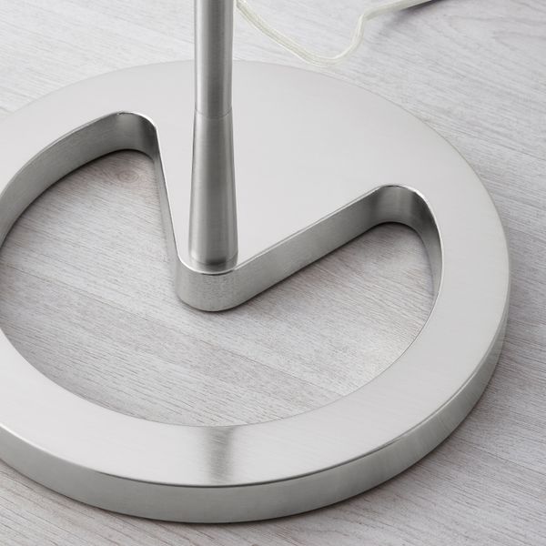 Светильник напольный, никелированный белый IKEA NYFORS НИФОРС 303.604.92 - схема-чертеж с размерами