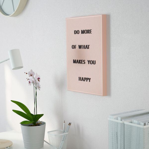 Перфорированная панель с буквами, розовый 30x40 см IKEA SVENSÅS СВЕНСОС 204.977.11 - фото 2