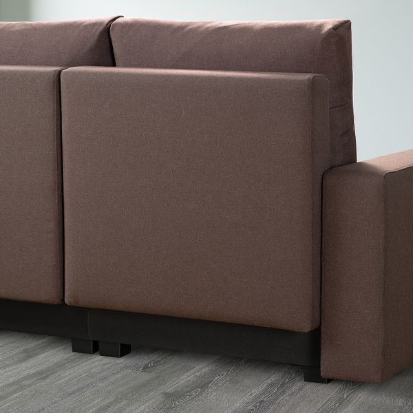 Диван-кровать с козеткой, Рудорна коричневый IKEA GIMMARP ГИММАРП 504.489.03 - фото 3
