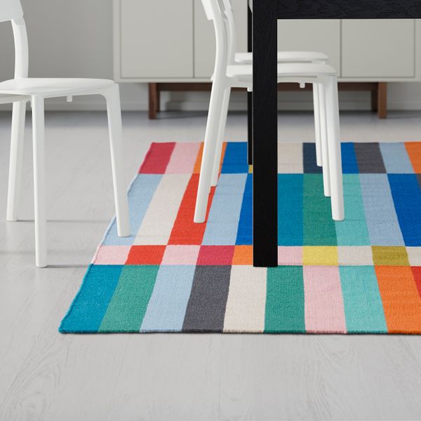 Ковер безворсовый, ручная работа разноцветный 170x240 см IKEA HALVED ХАЛЬВЕД 303.708.44 - фото 3