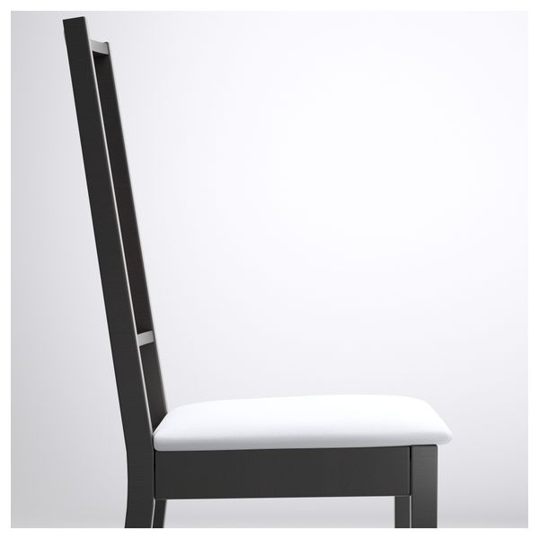 Стул БЁРЬЕ, коричнево-чёрный, Гобо белый - фото 3