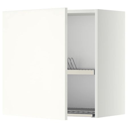 Шкаф навесной с сушкой, белый/Хэггеби белый 60x60 см IKEA METOD МЕТОД 892.263.07